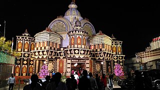 Kali Puja at the station premises