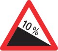 1.10 Steep gradient downwards