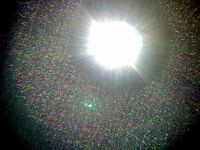 an example of diffraction artifact in digital cameras