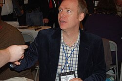 Westerfeld at a conference