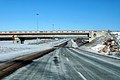 Highway 418 interchange looking north from the ramp from the westbound 401