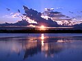 Sunset over Lake Illawarra, 2008.