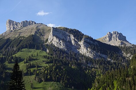 Schrattenfluh south face : Schybengütsch, Achs & Böli