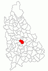 Location in Dâmbovița County