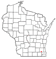 Location of Mukwonago, Wisconsin