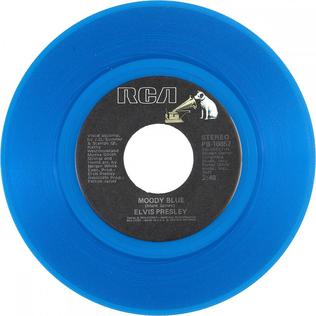 File:Moody Blue blue vinyl 45 - Elvis Presley.jpg