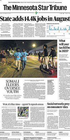 File:Front page of the Minneapolis Star-Tribune, September 20, 2024.jpg