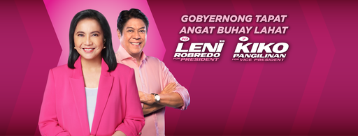 File:Leni Robredo-Kiko Pangilinan Campaign Banner 2022.png