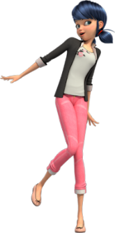 The female protagonist of the series Miraculous: Tales of Ladybug & Cat Noir