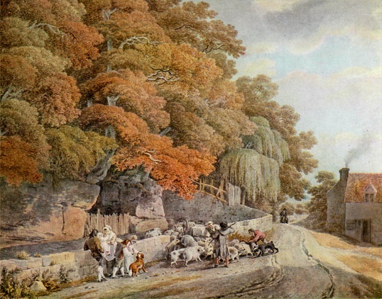 File:Village Scene by Michael Angelo Rooker.jpg