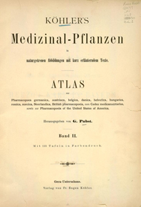 Köhler's Medizinal Pflanzen title page Volume 2