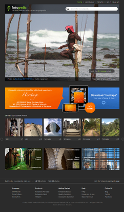 Fotopedia's homepage as retrieved on Oct 3rd 2010.