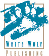 The logo of White Wolf Publishing, one of White Wolf, Inc.'s company names.