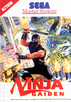 Ninja Gaiden for Master System, European cover art