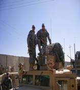 Curry was the 37th IBCT Commander & Durkac was the 1–125th IN BN Commander, photo taken in Ar Ramadi, Iraq 2008