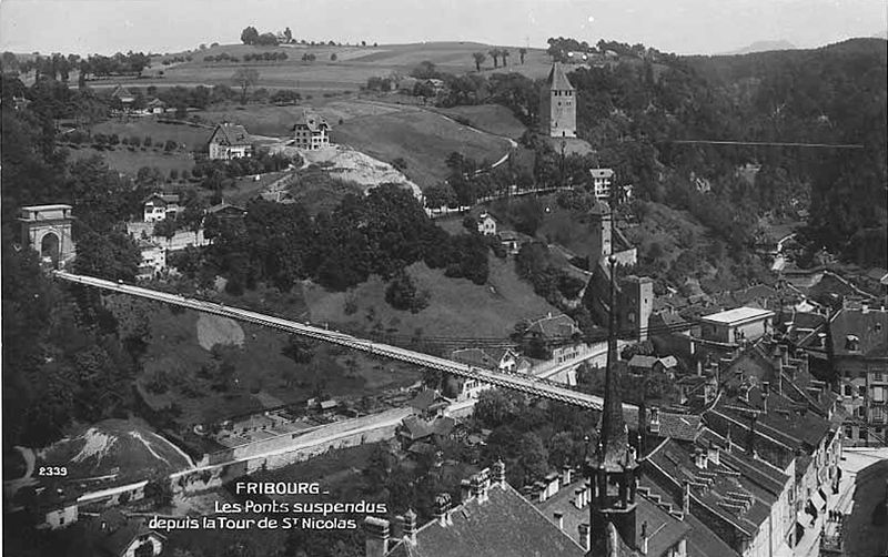 File:Zähringen Bridge circa 1920.jpg