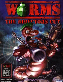 Worms: The Director's Cut cover (Amiga)