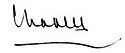 Prince Charles's signature