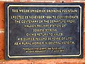 'Welsh Swagman' plaque at railway station