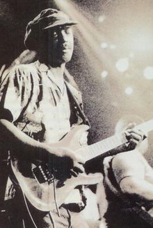 Eddie Hazel performing with the P-Funk All Stars at the Palladium in New York City on June 25, 1991. Photo by Aldo Mauro