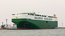 MV Torrens arriving at Fremantle, Australia, in June 2015