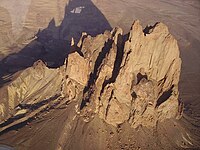 Aerial view of Shiprock