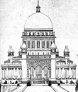 Design for Baháʼí temple in Tehran.