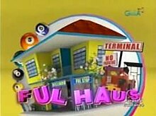 An image of a house, over a dark yellow background. The series title is displayed on the lower part of the image. The logo of GMA Network is displayed on the upper right side of the image.