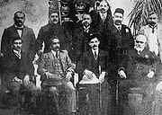 Muhammad Ali Jinnah, seated, third from the left, was a supporter of the Lucknow Pact, which, in 1916, ended the three-way rift between the Extremists, the Moderates and the League.