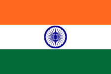 Flag of India (1947). The top-most colour in the flag is officially called bhagwa, or saffron. (However, to some people, it is indistinguishable from orange.) It was originally chosen by Mohandas Gandhi, and originally stood for the Hindu community in India, then for the sacrifice of the people.