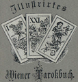 Image 3Book cover detail of the Illustrirtes Wiener Tarokbuch of 1899 (from Königrufen)