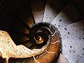 Stairs of Sagrada Família when returning from tower