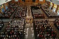 The processional down the Shrine's aisle