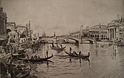 Canal Of Venice During Chicago World's Fair 1893