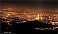 A distant city view of Kuala Lumpur from Genting Highland Resort.