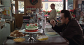 John Cusack (as John Kelso) inside the cafe in a scene from the movie, filmed in 1996