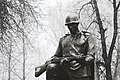 Monument of a Soviet Soldier in Ivanovka Ukraine. Featured in the article on Soviet-era statues