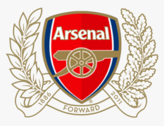 Arsenal F.C. 125th anniversary crest, created for the 2011–12 season