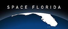 The Space Florida logo features a very low angle view of Florida with the curvature of the Earth visible