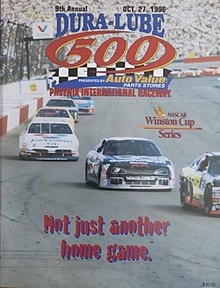 The 1996 Dura Lube 500 program cover.