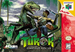 Nintendo64 cover of Turok, US version