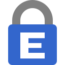 Dark blue padlock