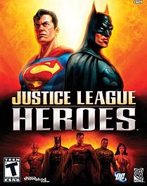 Cover art for Justice League Heroes PS2 and GBA