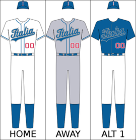 Italy's national baseball uniform