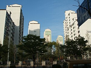 Bundang_apartment_buildings