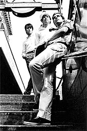 The Times, circa 1983. From L to R, John East, Simon Smith and Ed Ball. Photo by Ray Kent