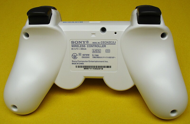 File:DualShock3WhiteFromBack.jpg