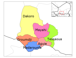 Dakoro Department, Niger location in the region