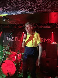 Kunt, frontman of Kunt and the Gang and The Kunts, performing in York in December 2024.