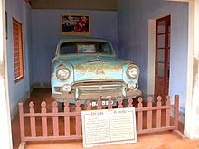 A higher resolution image of the car, on display at the temple, 15 December 2011